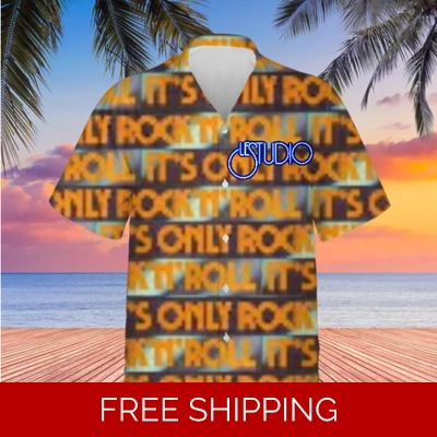 Hawaiian Shirt Unisex Le Studio It's Only Rock n Roll